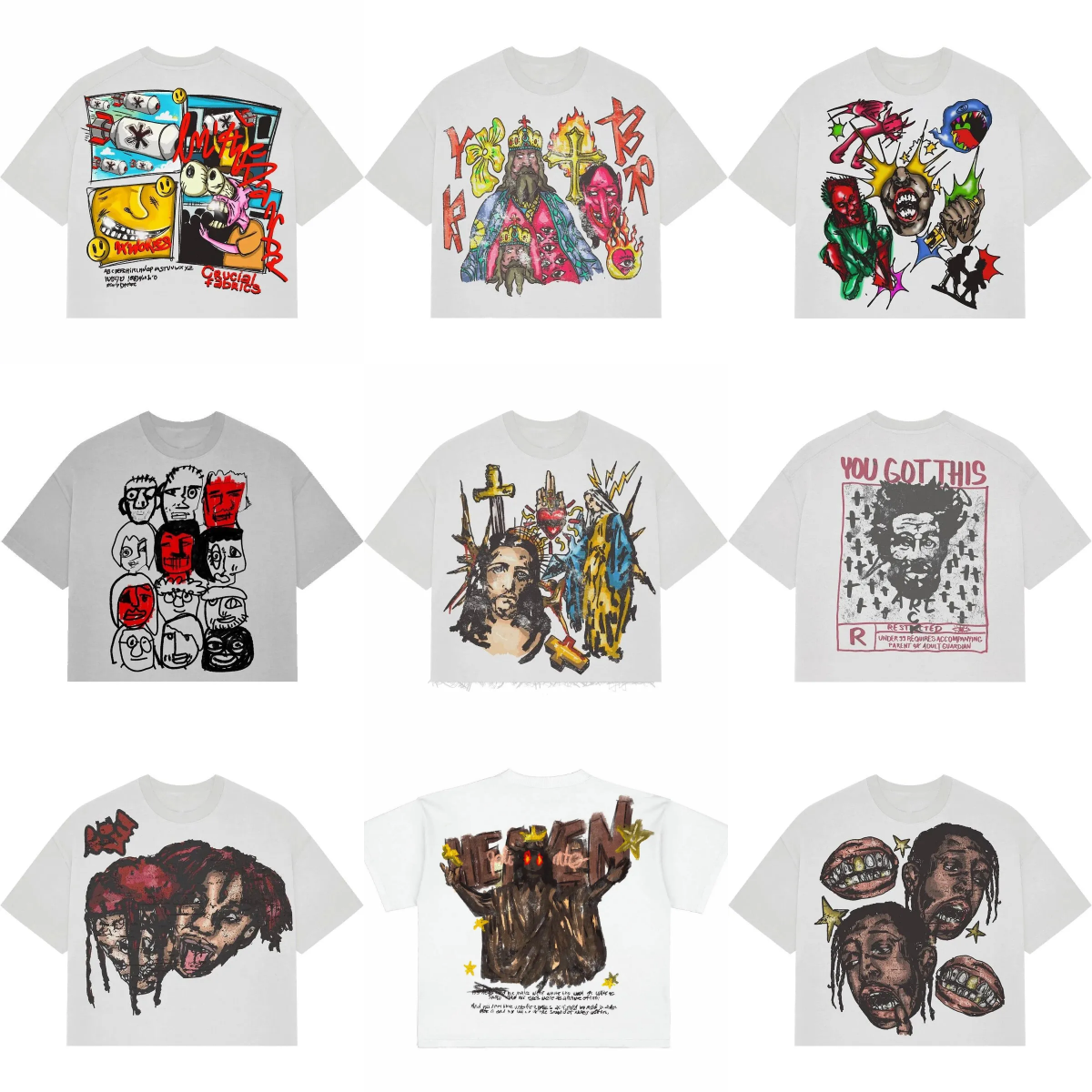 Designer Y2K T Shirt Streetwear Men Women Clothing Cartoon Graphic Print Short Sleeve Harajuku Hip Hop Trendy New T Shirt