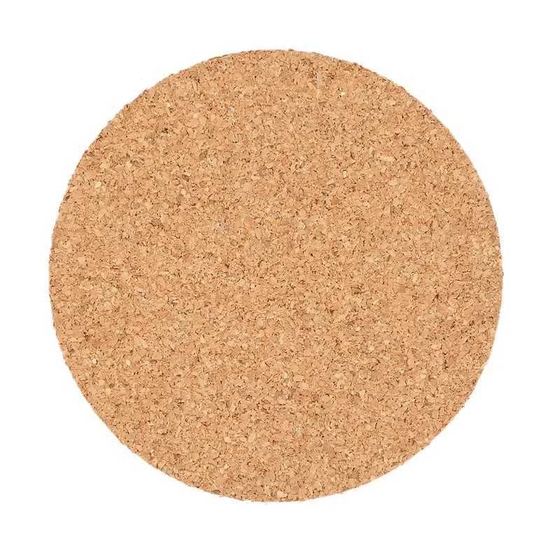 10PCS Natural Round Wooden Cup Mat Pad Durable Non-Slip Cork Coaster Tea Coffee Mug Drinks for Table Decor DIY Tableware C251122