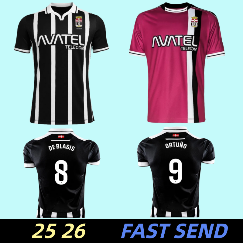 25 26 FC Cartagena Soccer Jerseys KEVIN SR CHIKI ORTUNO LUISMI 2025 2026 Football shirts Thailand Quality