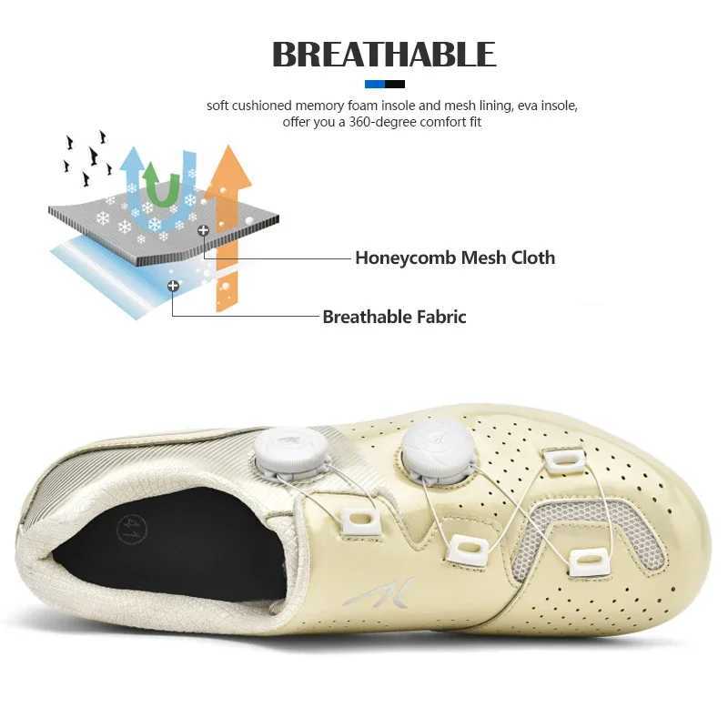 Professional mens Mtb cycling shoes large size 48 Spd self-locking cycling road cycling shoes womens flat shoes Mtb cycling sports shoes Y250421