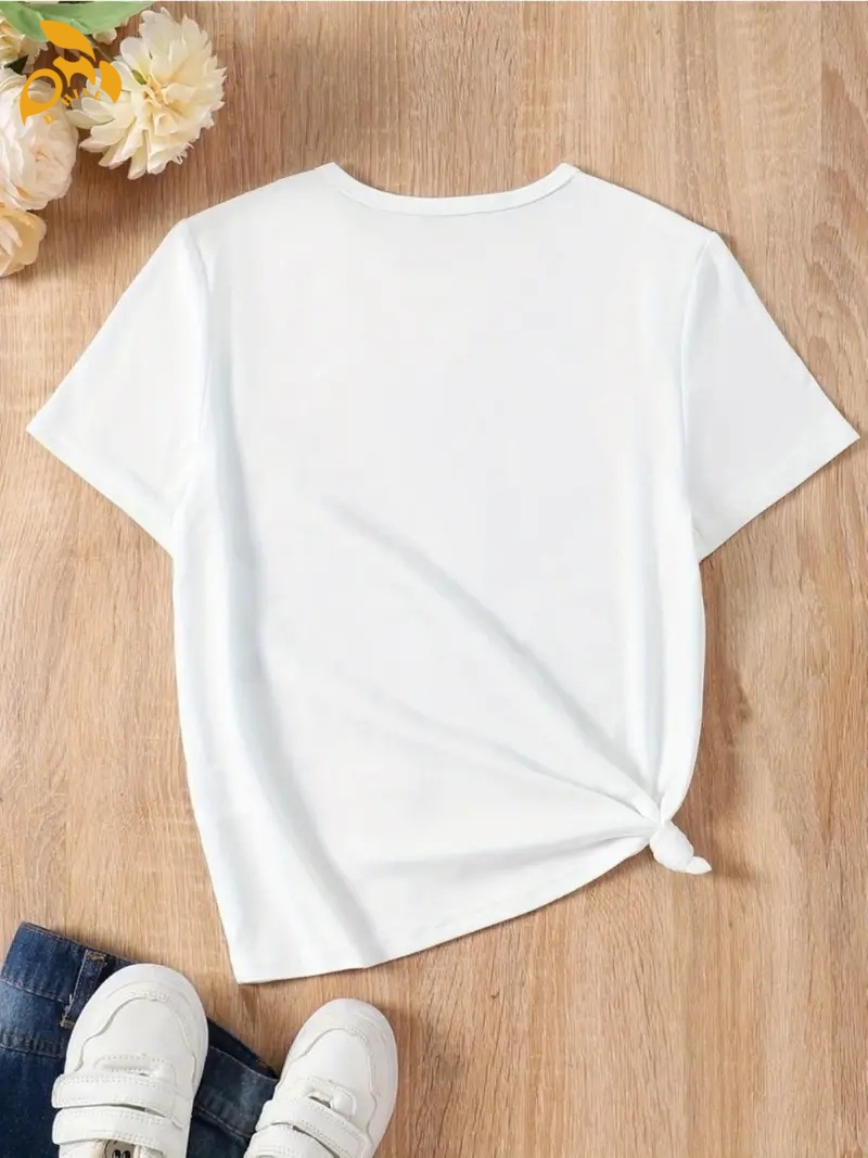 Men's Women's Fashion white Casual shirt Summer Sleeves shirt Round neck printing Logo unisex T-shirt Men's top S-6XL Customizable Desi
