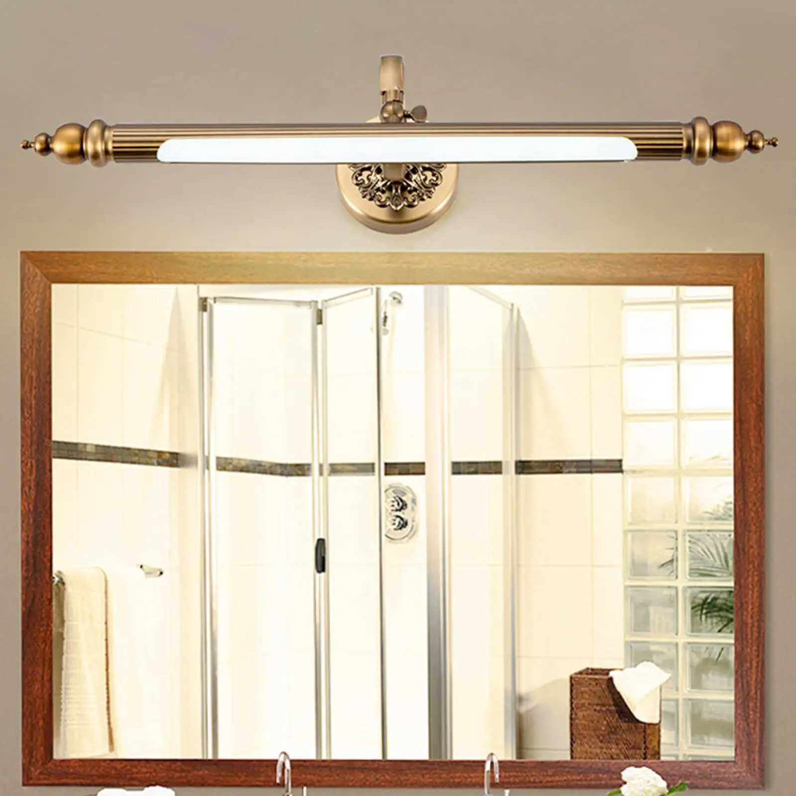 Light Adjustable Reading Lamp Rustproof Vanity Lighting Light for Bedroom Bathroom Home Living M251122