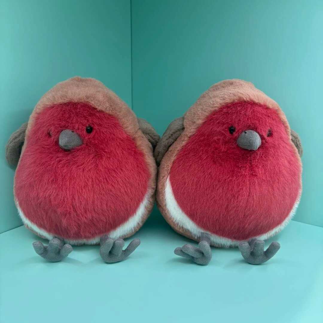 Funny Doll Stuffed Bird Fat Plum Bird Plush Toy Fluffy Plushies Pet Cpanion Toy Ornaments Xmas Gifts Girl C251202