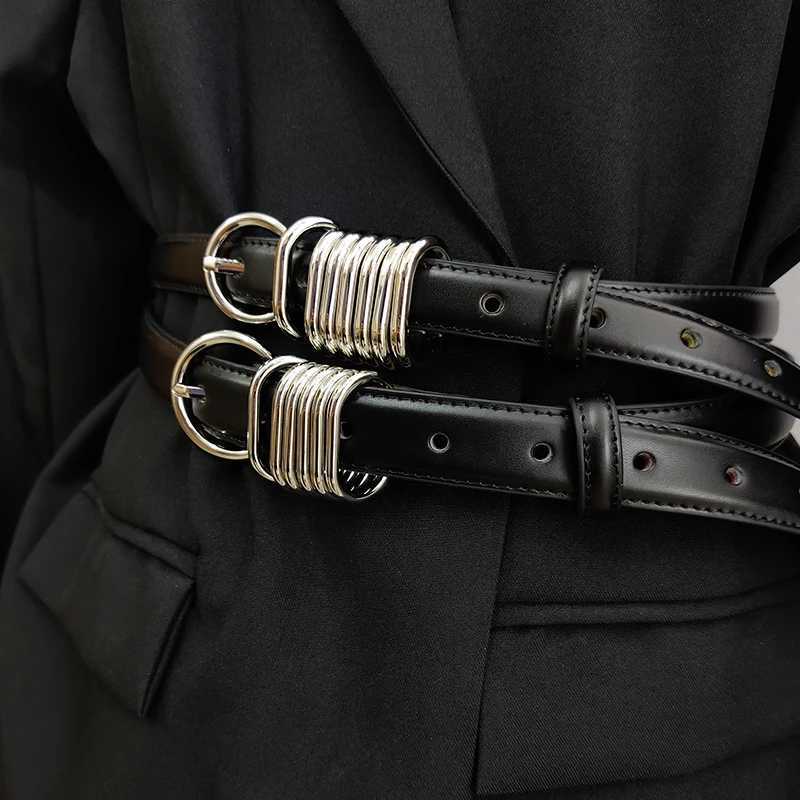 Genuine Leather Designer Belts For Women High Quality Luxury Heavy Punk Black Corset Belt Men Jeans Waistband Unisex J251122