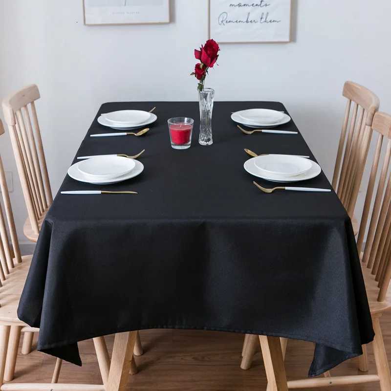 Party Black Waterproof Tablecloth Wedding Banquet Hotel Clothing Direct Sales Oversized Podium Home Decoration Table Cloth C251122