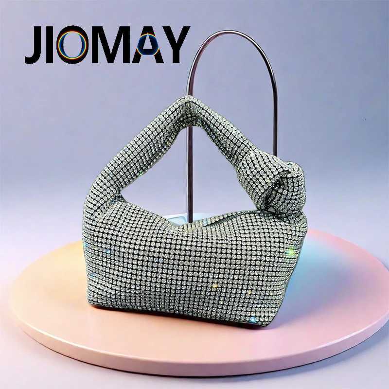 JIOMAY Fashion Rhinestone Purse Trends Hand Bags For Women 2024New Elegant And Versatile Party Evening Clutch Bag Makeup Bag K251121