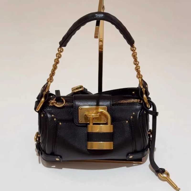 RETRO brand Womens Shoulder Bag luxury Design Crossbody Bag Quality Leather Chain Tote With Golden Lock Ladies Handbag K251121