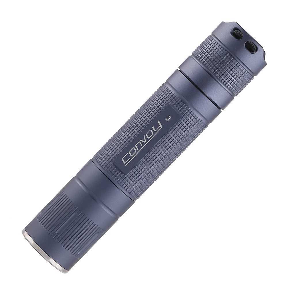 Convoy S3 SST40 Flashlight Linterna Led 18650 Torch Mini Flash Light Camping Lamp Fishing Latarka High Power Tactical Lantern C251122