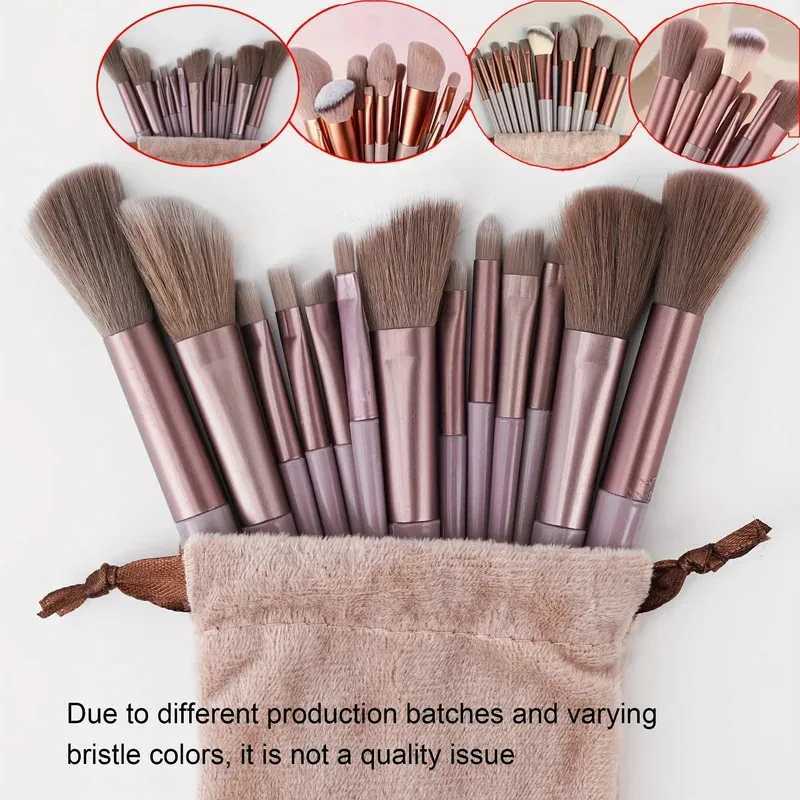 13PCS Valentine Luxury Brush Set-Vegan Cruelty-Free Makeup Brushes w/Travel Pouch Hypoallergenic Gift for Her/Wife/Girlfriend C251122