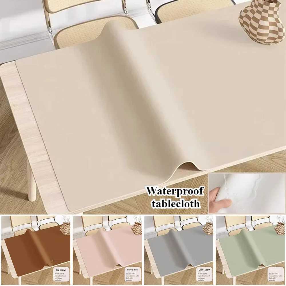 Modern Simple Waterproof Oilproof Tablecloth Study Table Mat Mouse Pad Leather Heat Insulation Anti-scald Table Mat Home Decor C251122