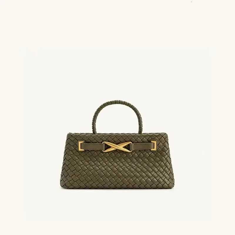 Fashionable Cora Woven Bag Handbag Shoulder Crossbody Womens Bag Luxury Sensation Spring 2025 New Style Soft PU Leather K251121