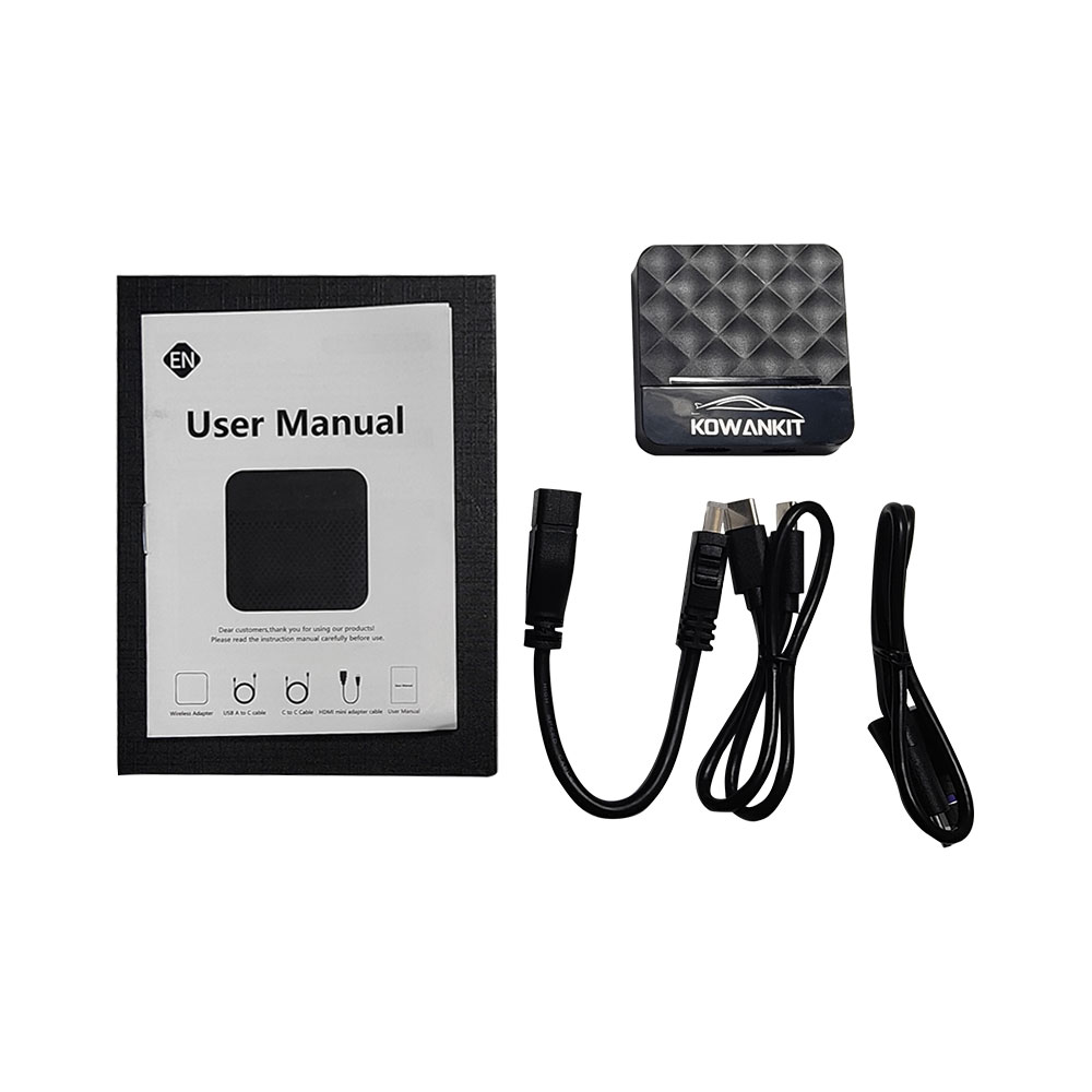 K6H Kowankit Hd-Port Carplay And Android Auto 2 In 1 Wireless Carplay Dongle Adapter For Car Radio Phone Link