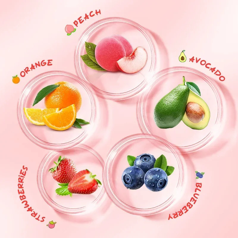 5pcsset SADOER Fruit Ice Cream Hand Moisturizing Nourishing Brightening Hydrating Creams Hands Skin Care Products 251103