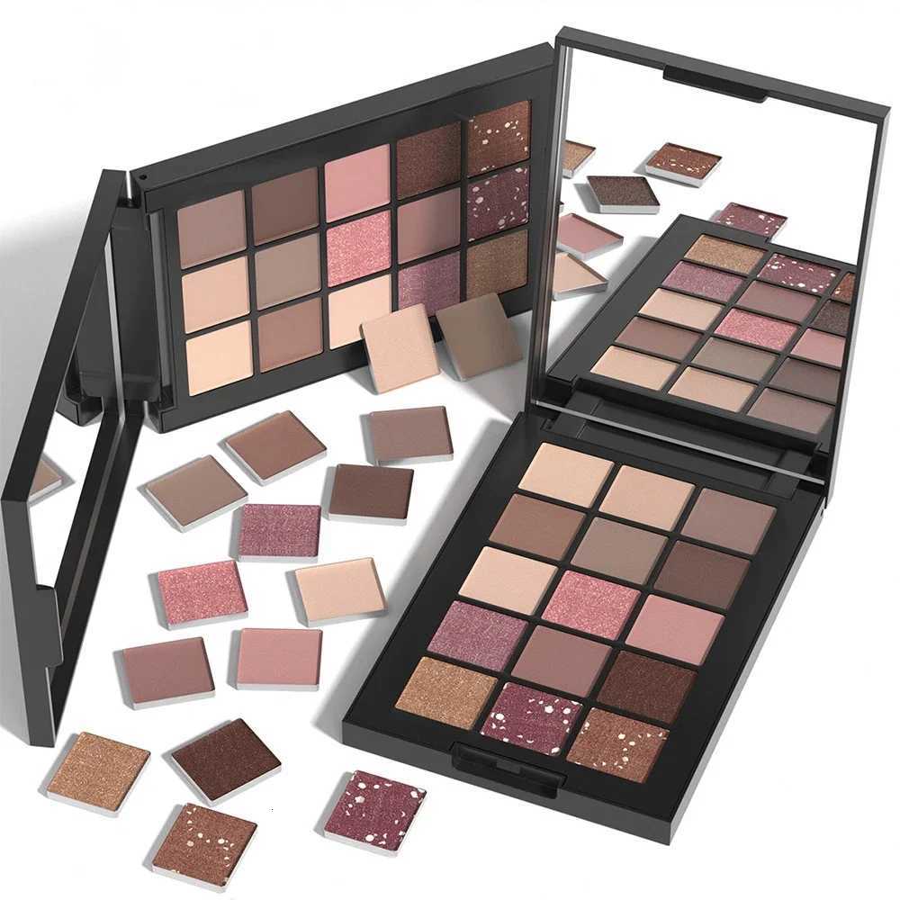 15-Grid Red Eyeshadow Palette Purple Glitter Pearlescent Matte Eye Shadow Shimmer Makeup Long Lasting Women Beauty Eye CosmeticsT251122