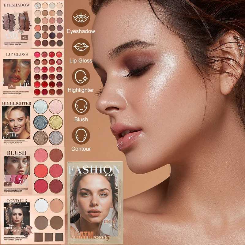 67-color multi-layered beauty book palette a makeup book that combines eyeshadow blush contouring and highlighterrich colorsT251122