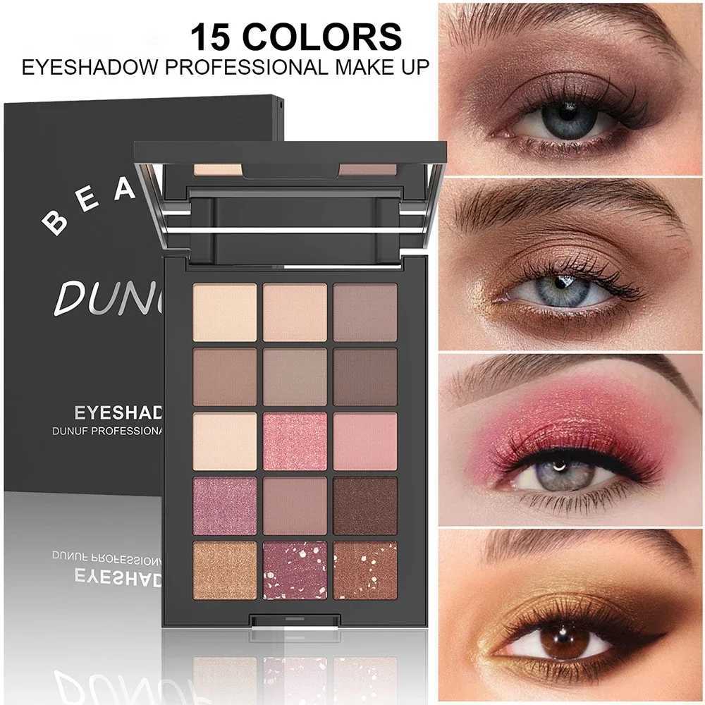 15-Grid Red Eyeshadow Palette Purple Glitter Pearlescent Matte Eye Shadow Shimmer Makeup Long Lasting Women Beauty Eye CosmeticsT251122