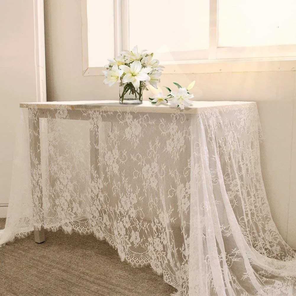 Lace Embroide TableclothThe White Embroidered Table CoverDecorative Table Cloth Cover for Coffee Table Desks C251122