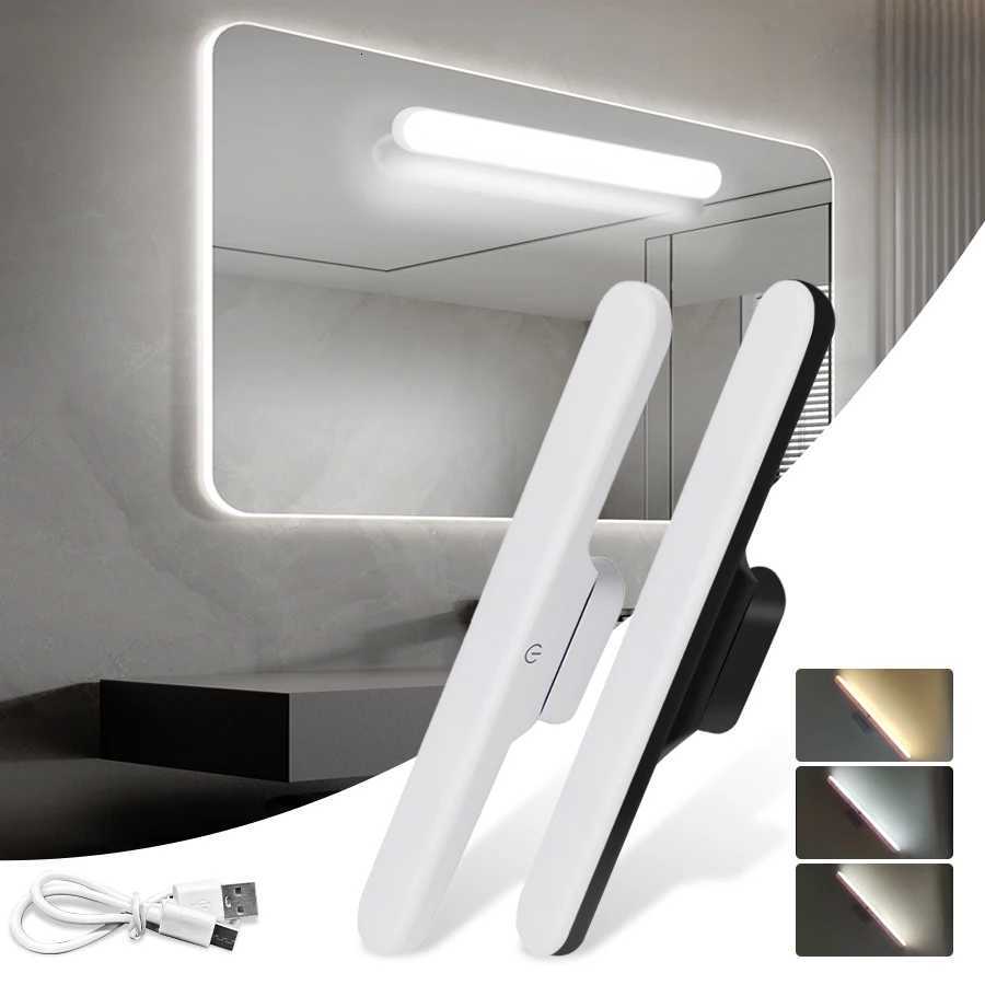 USB Rechargeable LED Mirror Front Makeup Lamp Eye Protection Magnetic Touch Switch Mirror Light Dormitory Selfie Fill Light M251122