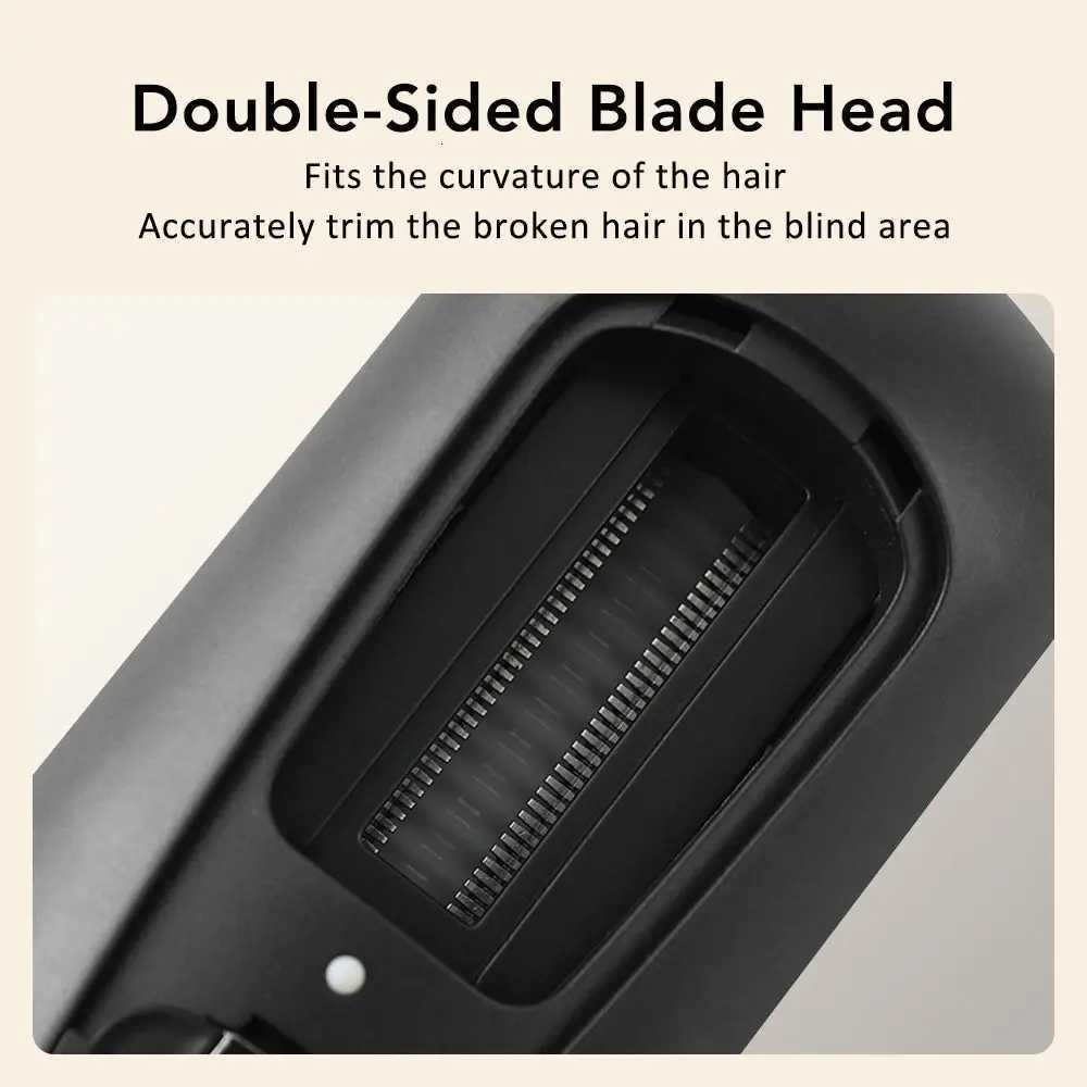 Negative Ions Hair Ends Trimmer Fully Automatic Electric Hair Straightener Versatile Rechargeable Hair Cutting MachineT251122