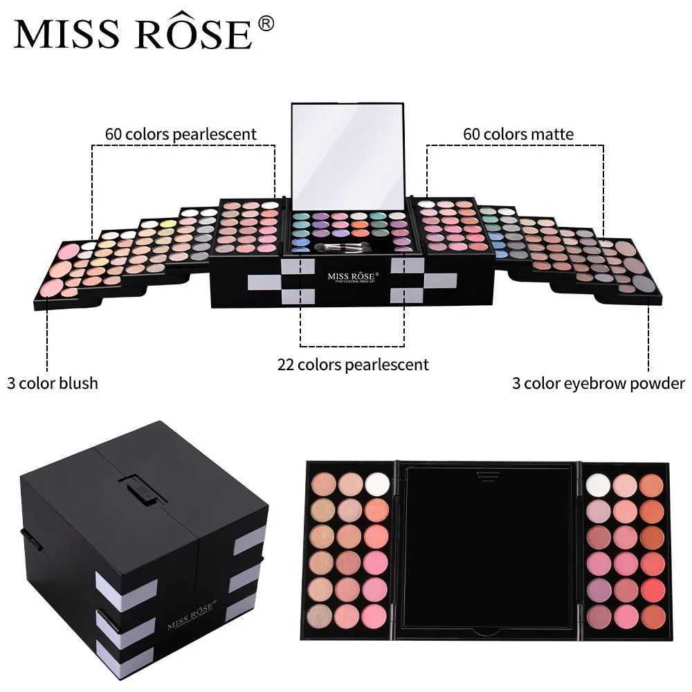 MISS ROSE Makeup for Women Full Kit All in One Makeup Gift Sets Eye Shadow Powder Eyebrow Lipstick Concealer Blush Brush PaletteT251122
