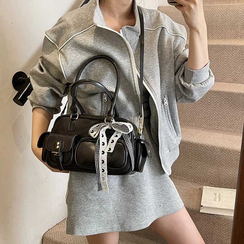 Top Handle Bag Retro Crossbody Bag Multiple Pockets Designer Handbag for Women Work Shopping TravelT251122