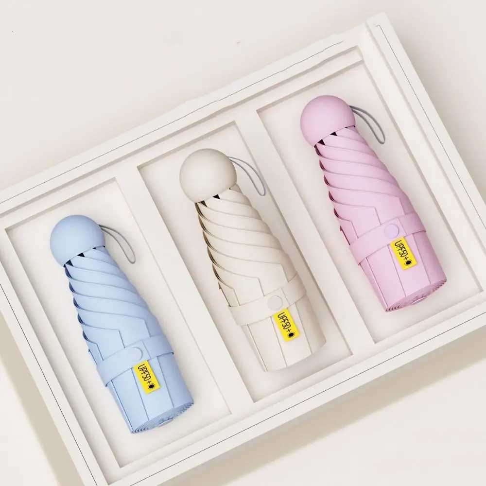 Travel Umbrella - Mini Folding Compact Umbrella with Case 6/8 Ribs Lightweight Portable UmbrellaM251122