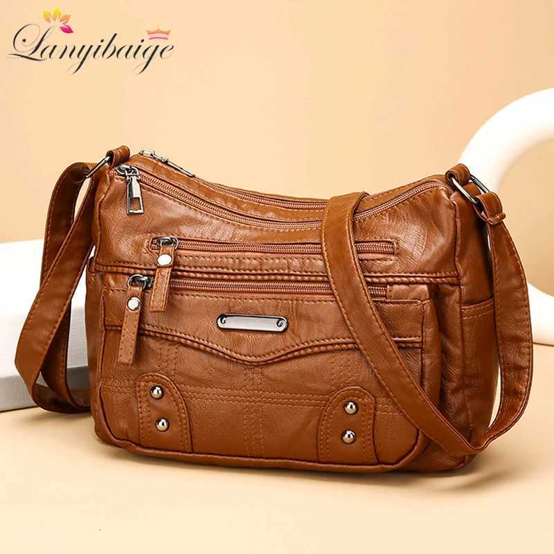 Women Fashion High Quality Leather Handbags Purses Female Retro Shoulder Crossbody Messenger Bag Luxury Designer Sac for LadiesT251122