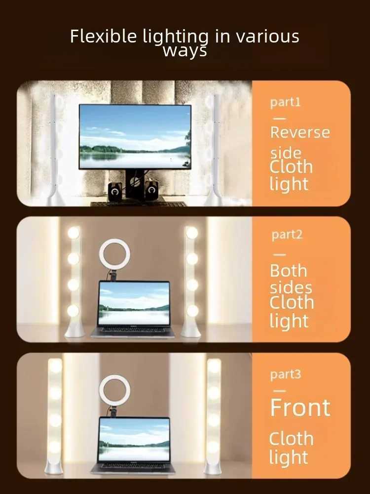 LED Desktop Makeup Light - Professional Fill Light for Live Broadcast Studio Video M251122