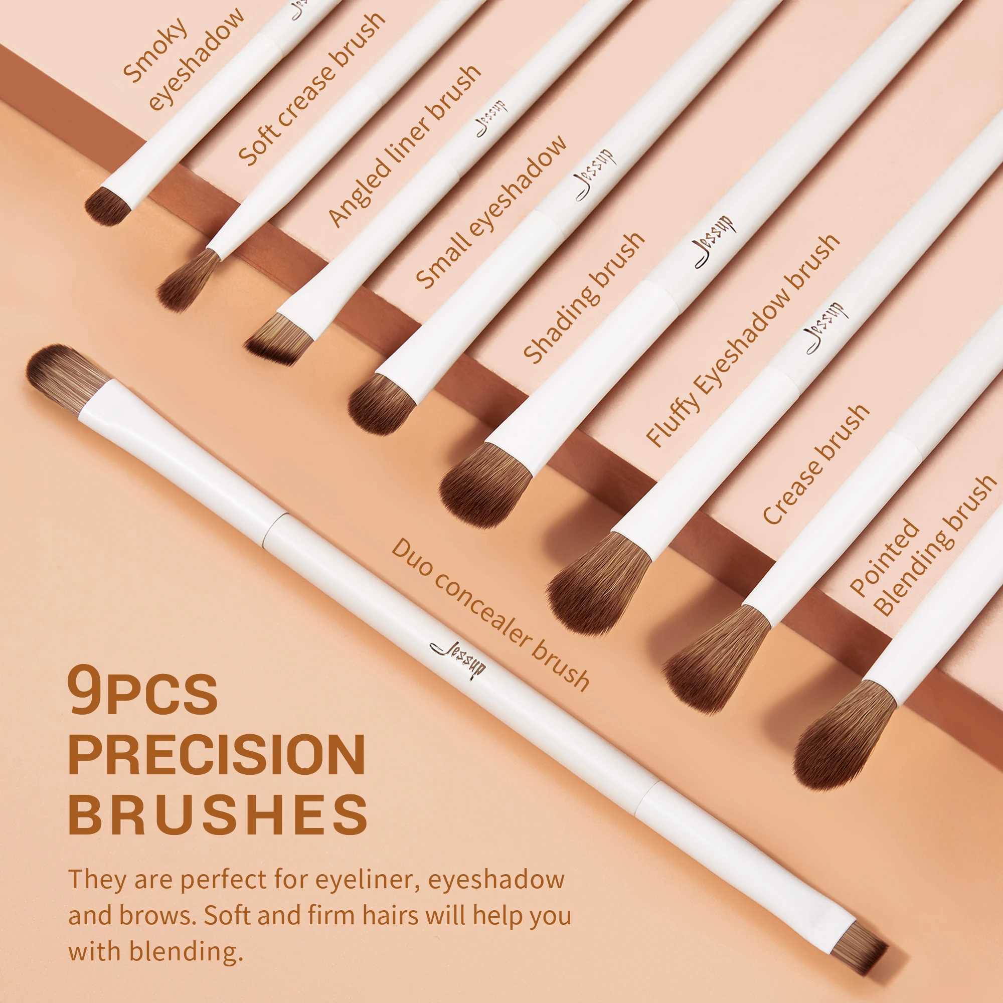 Jessup Makeup Brushes 14pc Makeup Brush set Synthetic Foundation Brush Powder Contour Eyeshadow Liner Blending Highlight T329 C251122