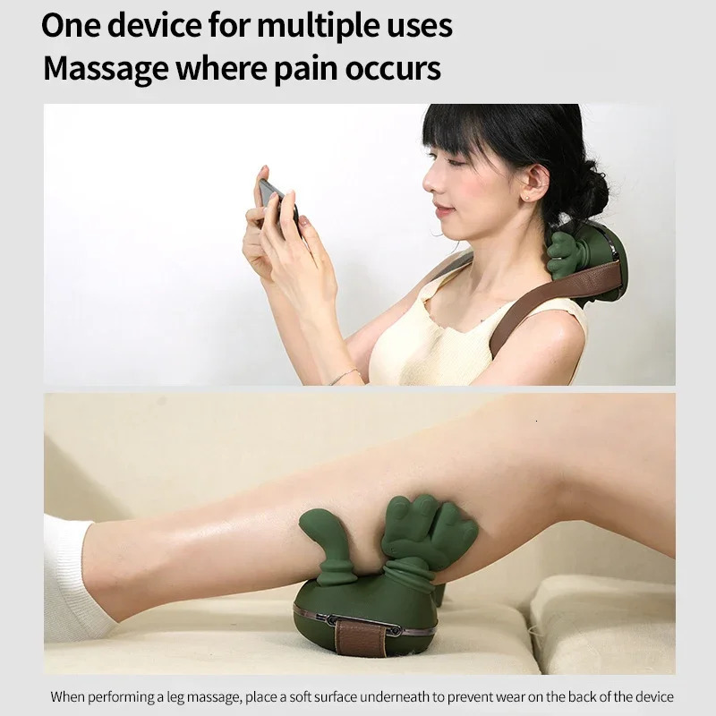 Jinkairui Wireless Neck Massager Imitates Human Hands to Knead Massage to Relieve Neck/Shoulder painMmassage Shawl 251118