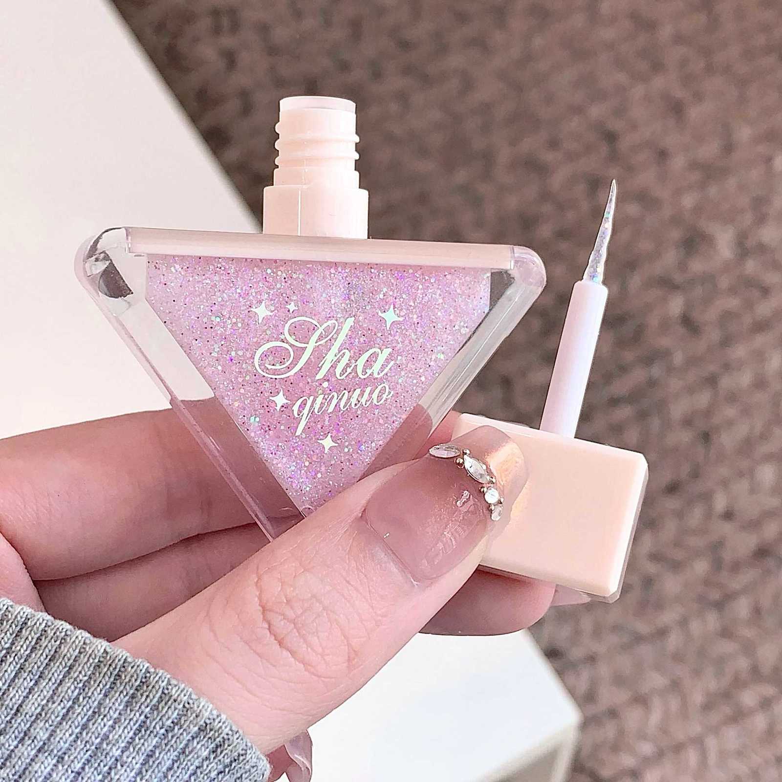 SHAQINUO Glazed Eyeshadow Liquid Pearlescent Glitter Brightens Highlight Silkworm Liquid EyeshadowT251122