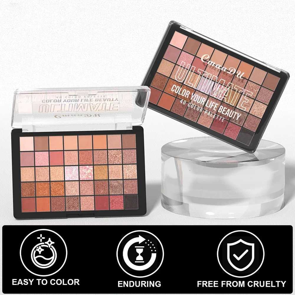 40 Color Eyeshadow Palette Purple Glitter Pearlescent Matte Eye Shadow Shimmer Makeup Long Lasting Women Beauty Eye CosmeticsT251122