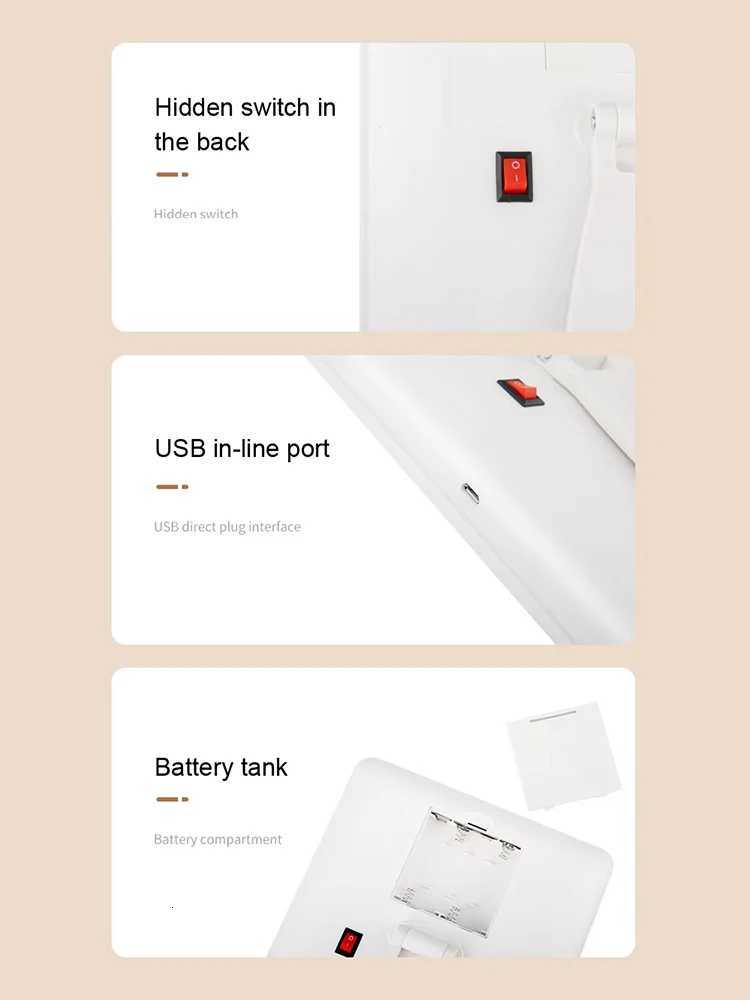 Makeup Mirror With 16 Leds Cosmetic Mirror With Touch Dimmer Switch Usb Or Battery Operated Stand For Tabletop Bathroom Travel M251122