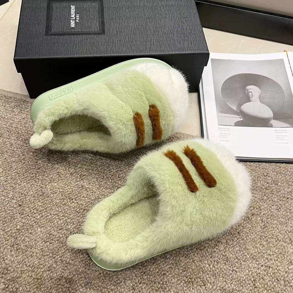 DHGadgets Hairy for Women in Winter Thickened with Fleece to Prevent Cold and Keep Warm Cute Home slippers