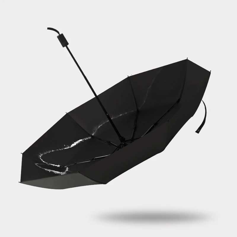 Cat Shadow Umbrella UV Protection Sunshade Automatic Folding Umbrella Three-fold Eight-bone Black Glue Rain And Sun Dual-useM251122
