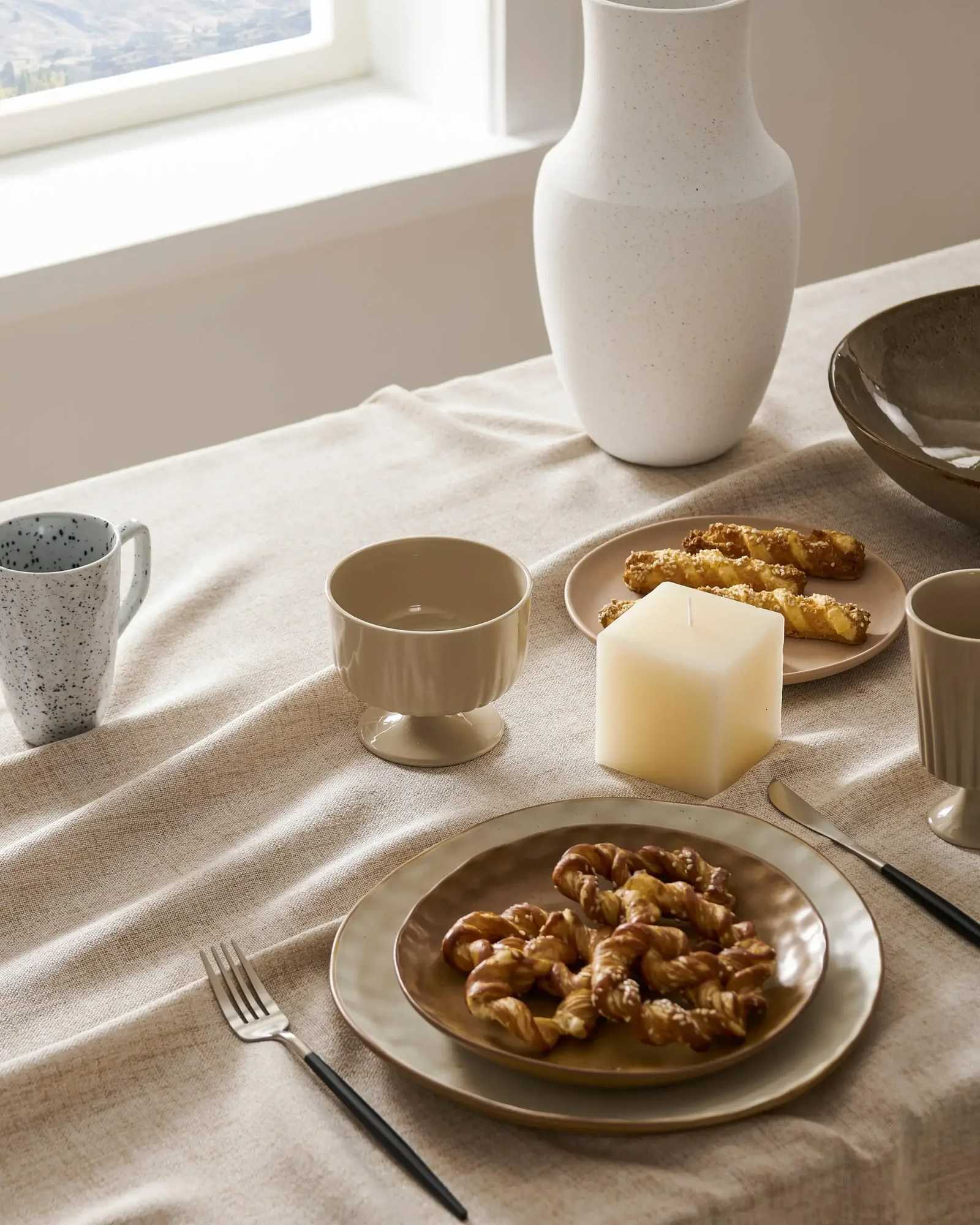 Boho Linen Tablecloth for Rectangle Tables Washable French Table Cover for Party Indoor Outdoor Kitchen Dining Table C251122