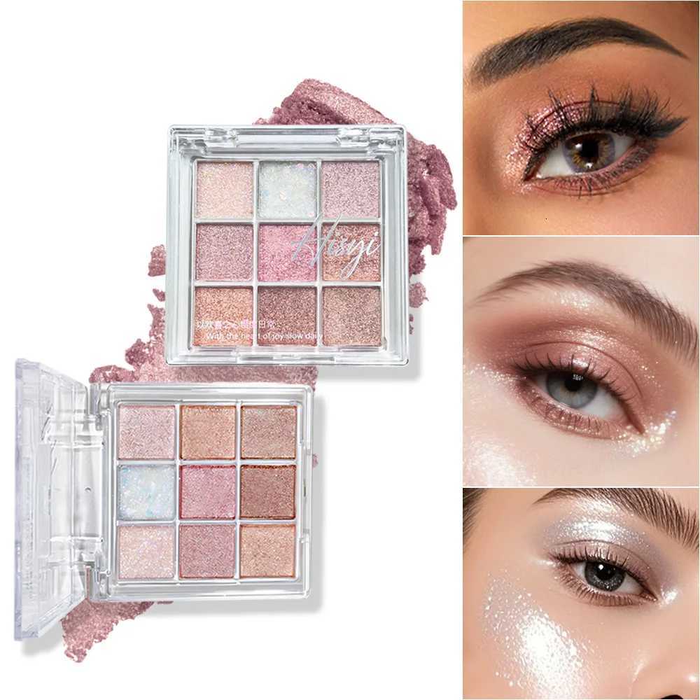 Shiny and matte 9-color eyeshadow palette for long-lasting makeup shimmery eyeshadow makeup for everyday and party looksT251122
