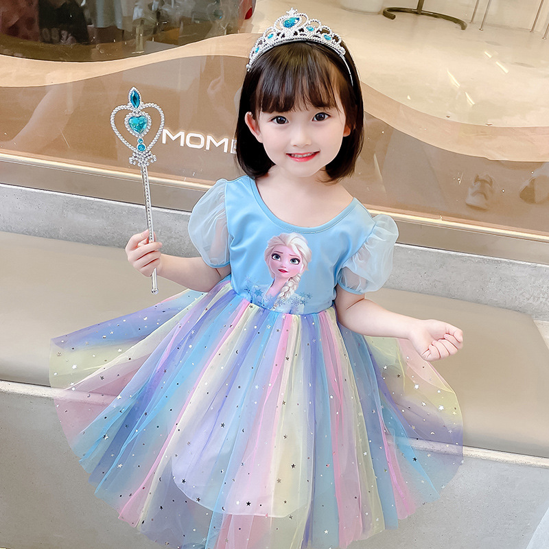 DISNEY Frozen Elsa Princess Baby clothes kids designer clothes baby girls spring and summer children's clothes children's vest dresses baby 