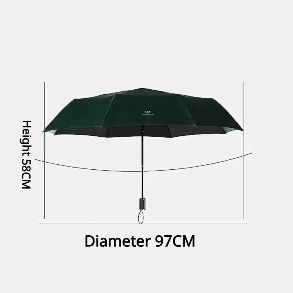 1PC Automatic Umbrella UV Folding Umbrella Sunscreen Umbrella Sunny Umbrella Sunscreen Umbrella Universal Black Rubber UmbrellaM251122
