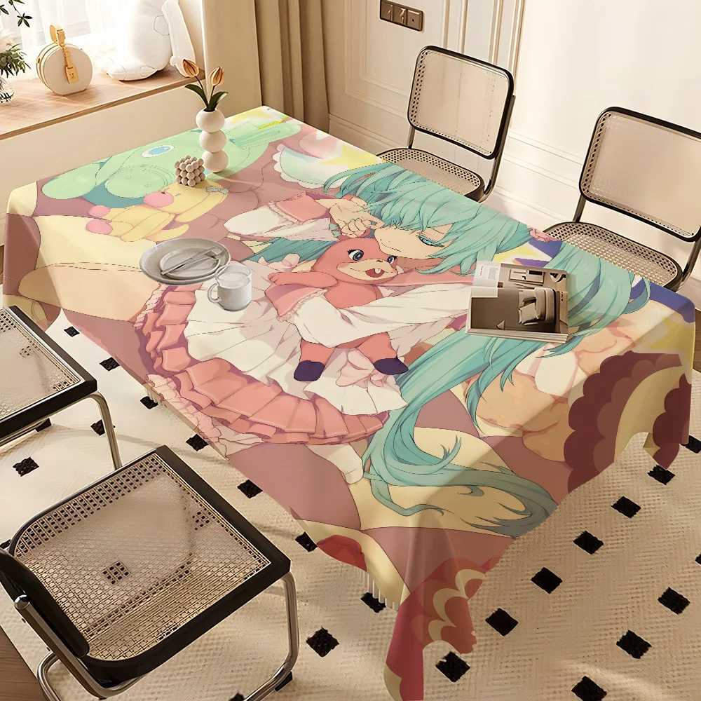 H- Anime Table Cloth Polyester Print Waterproof Oilproof Rectangular Party Table Cover Tablecloth Picnic Mat C251122