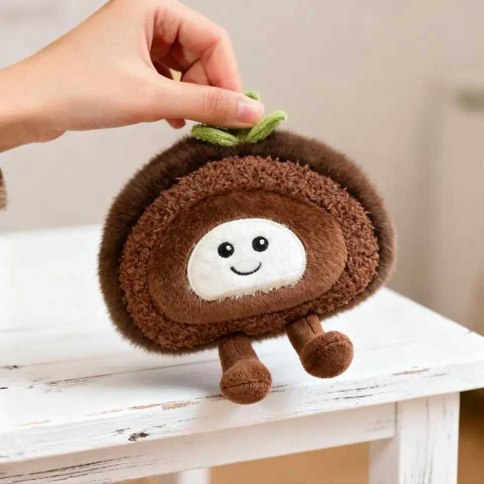 Swiss Roll Plush Toy Cute Stuffed Boys Girls s Pretend Role Play Festival Holiday Birthday Gift Present Idea Soft Doll C251202