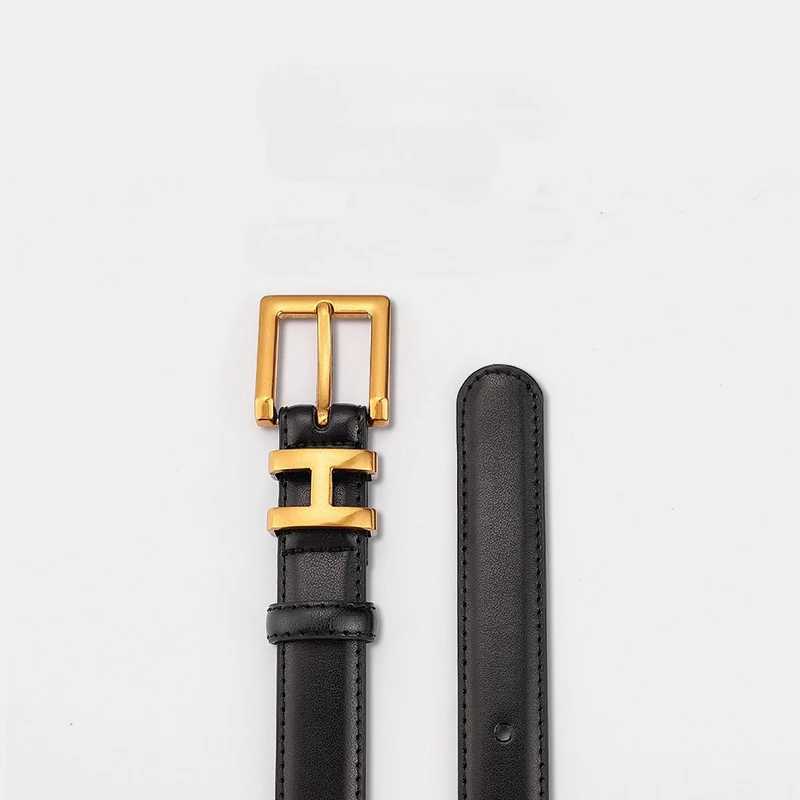 Luxury Brand Belt for Women Genuine Leather Belts with Gold Pin Buckle Fashion Decorative Belt for Coats Skirts Jeans J251122