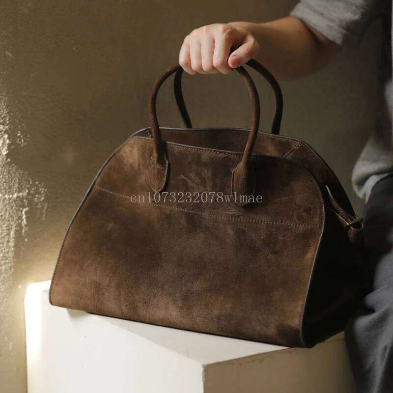 Autumn Winter Matte Suede Large Capacity Shoulder Design Outdoor Travel Bags Women's Ladies Commute Handbag Tote Bag