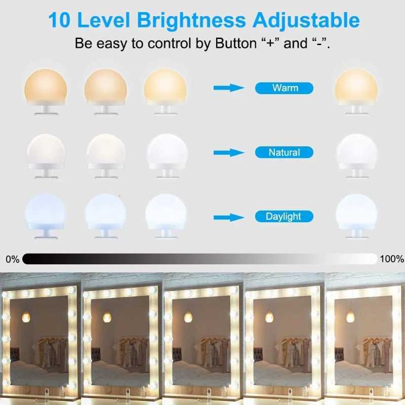 Makeup Mirror LED Light Bulbs Vanity Lights USB 12V Bathroom Dressing Table Lighting Dimmable LED Vanity Light For Mirror Light M251122