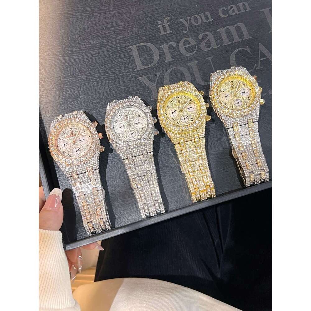 VVS Moissanite Iced Out Watch - Luxury Mossinate Diamond Watches For Men & Women Moissanite Moissanite Watch Audemare Audemarity Pidgetity Watch Cb9