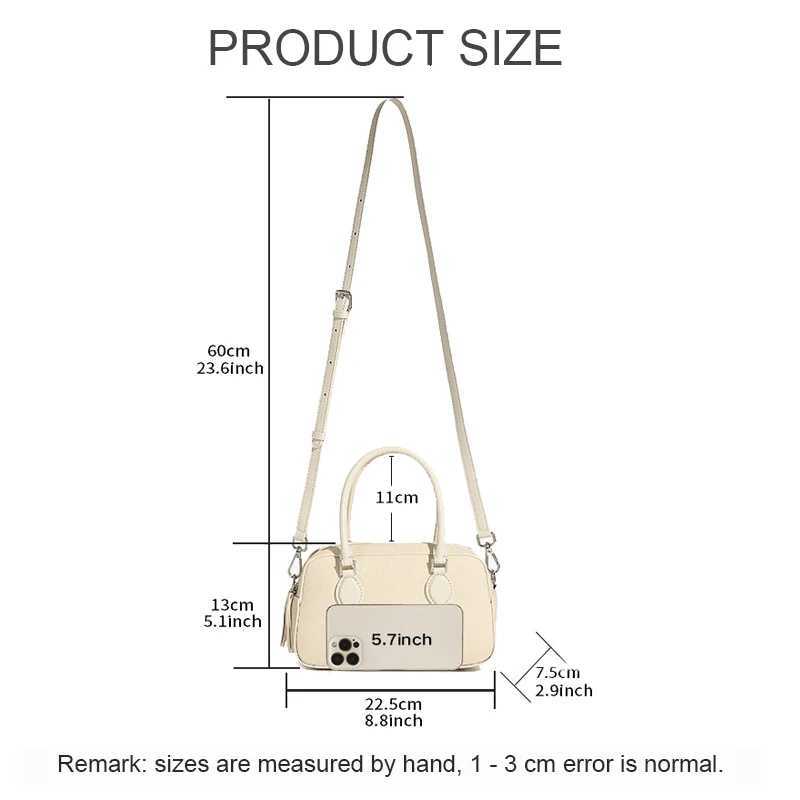 2025 New Womens Mini Casual Single Shoulder Crossbody Ladies Fashion Versatile Genuine Leather Boston Handbag Girls Pillow BagT251122