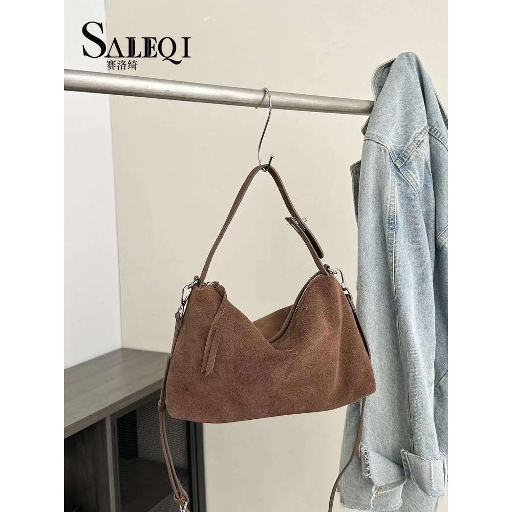 Fashion Autumn Winter Women S Big Boston Tote Soft Matte Suede Cowleather Khaki Handbag Shoulder Crossbody Coffe Bag For Bag