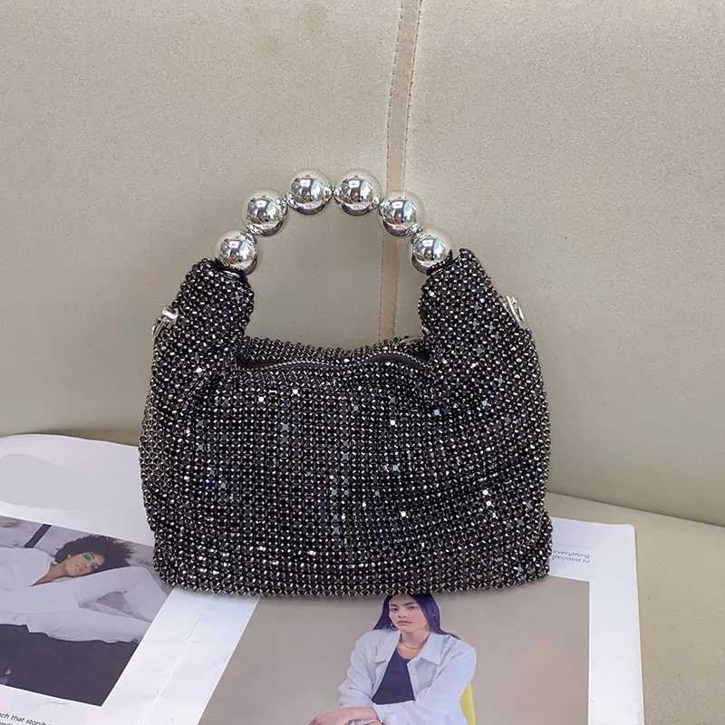 2025 New Shiny Rhinestone Evening Bags Women Luxury Designer Diamond Dinner Bag Ladies Mini Handbags Crystal Top Handle Bag Tote K251121