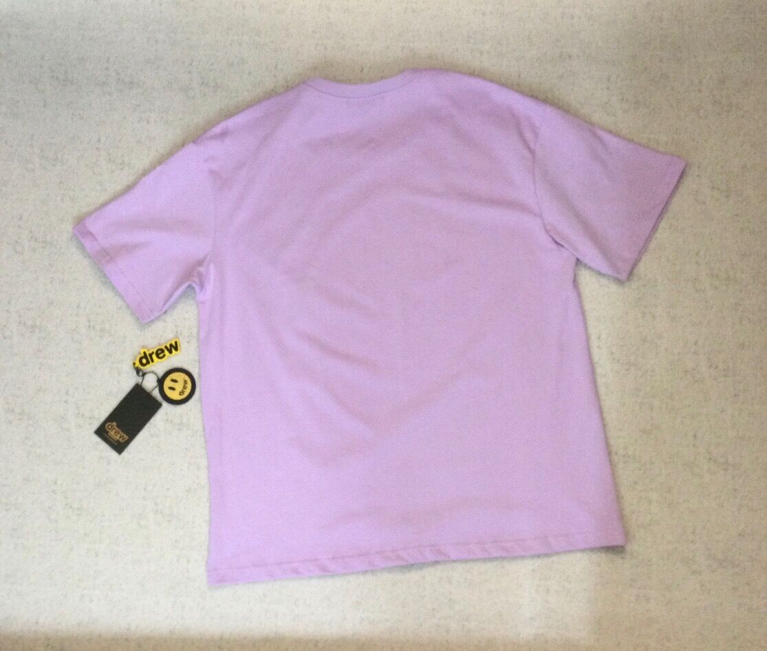 Drew House Drew Love Letter Logo Print Bieber Smiling Face Fashion Brand Loose Simple Versatile Couple Short Sleeve Women's T-shirt Men's