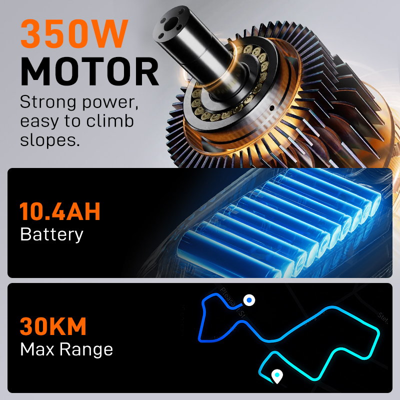 Mankeel MK083-C Electric Scooters Wholesale Factory 350W Motor 36V 10.4AH Battery Smart APP Control Electric Scooters Aldult City Foldable EScooter fo